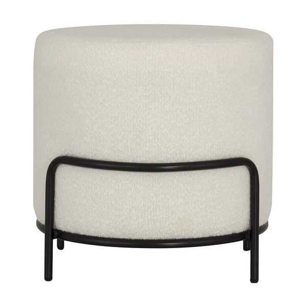 Bijeli tabure od bouclé tkanine Carl – Tenzo-image-2