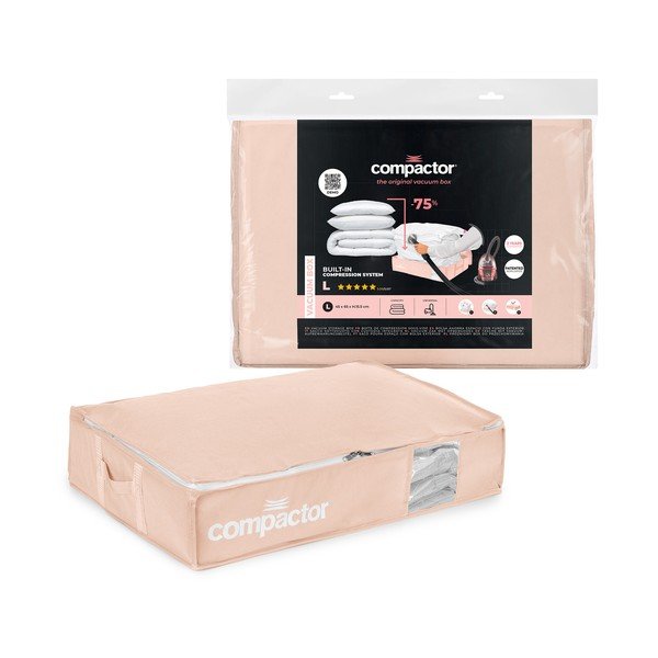 Vakuumska plastična kutija za ispod kreveta 65x45x15,5 cm Pink Edition – Compactor-image-4