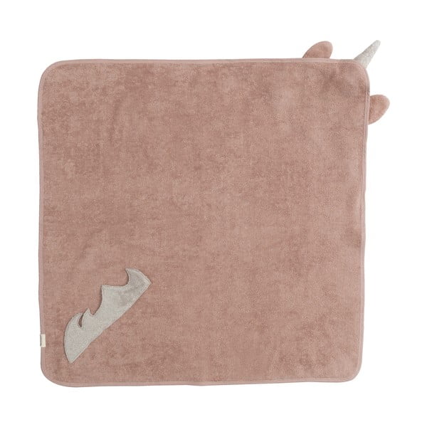Ružičasti pamučan dječji ručnik s kapuljačom 75x75 cm Unicorn – Kindsgut-image-2