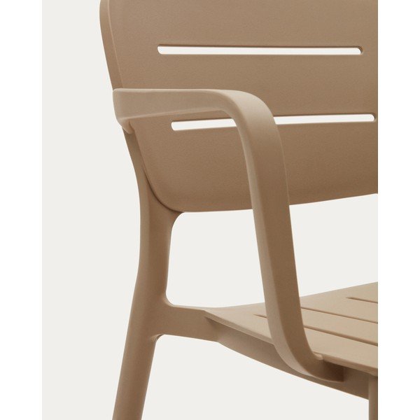 Bež plastična vrtna stolica Morella – Kave Home-image-3