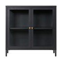 Crna metalna vitrina 80x80 cm Dalby – House Nordic
