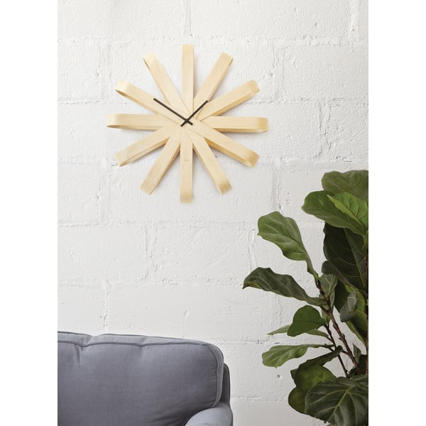 Zidni sat ø 51 cm Ribbonwood – Umbra-image-1