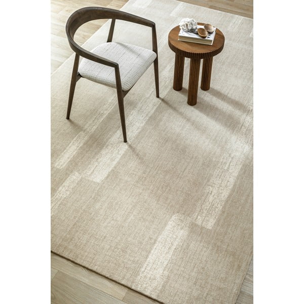 Sivo-bež vunen tepih 133x190 cm Agnus Brush Lines – Agnella-image-2