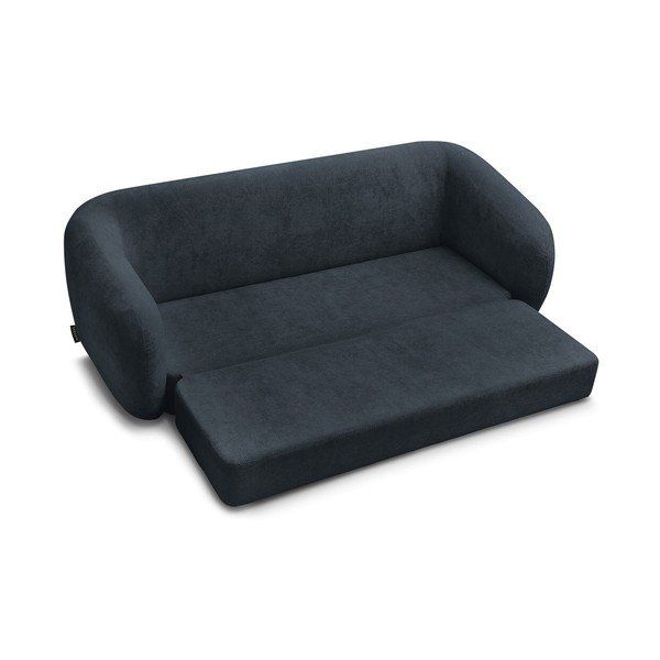 Tamno plava sklopiva sofa od šenila 228 cm Neyo – Bobochic Paris-image-3