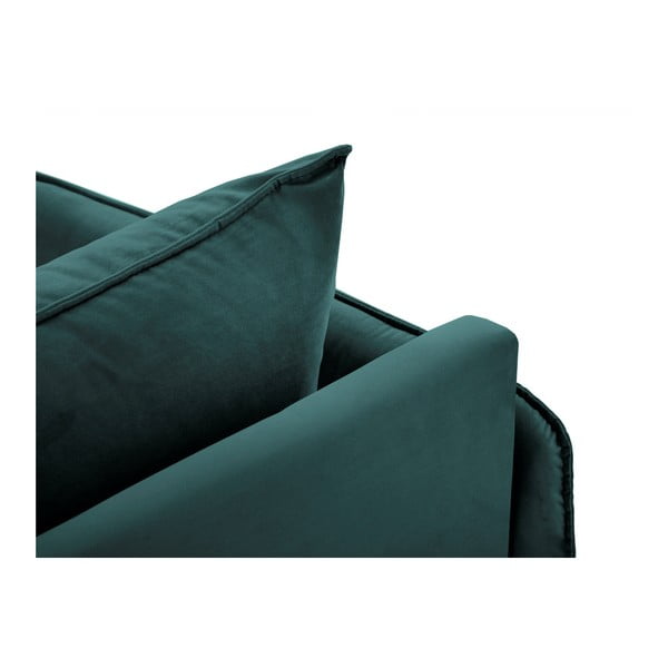 Kerozin zelena baršunasta ležaljka Cosmopolitan Design Vienna, desni kut-image-4