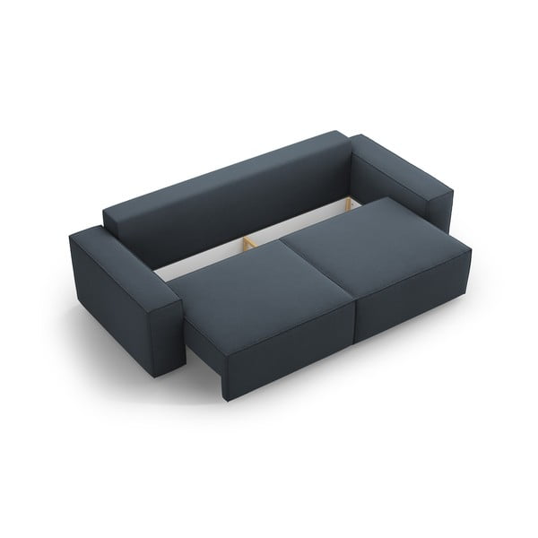 Plava sklopiva sofa 247 cm Jodie – Micadoni Home-image-3