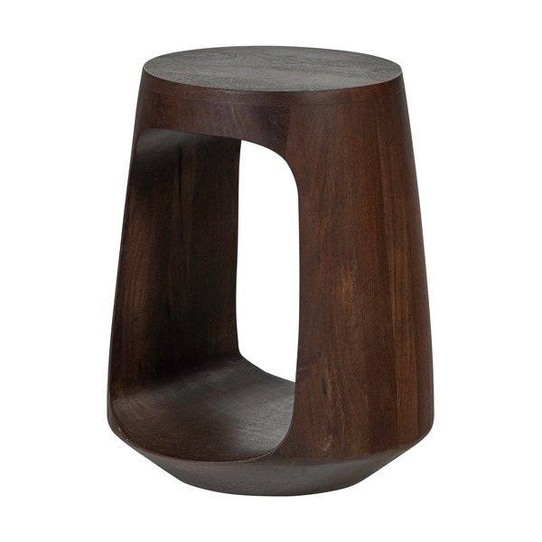 Okrugao pomoćni stol od masivnog manga ø 33 cm Bayo – WOOOD-image-2