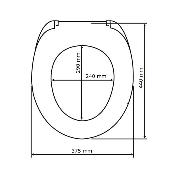 WC sjedalo s lakim zatvaranjem Wenkoo Sabbia 44,5 x 37,5 cm-image-3