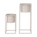 Set od 2 bež metalne tegle za cvijeće House Nordic Marla