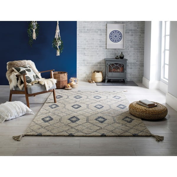 Sivi vuneni tepih Flair Rugs Diego, 160 x 230 cm-image-4