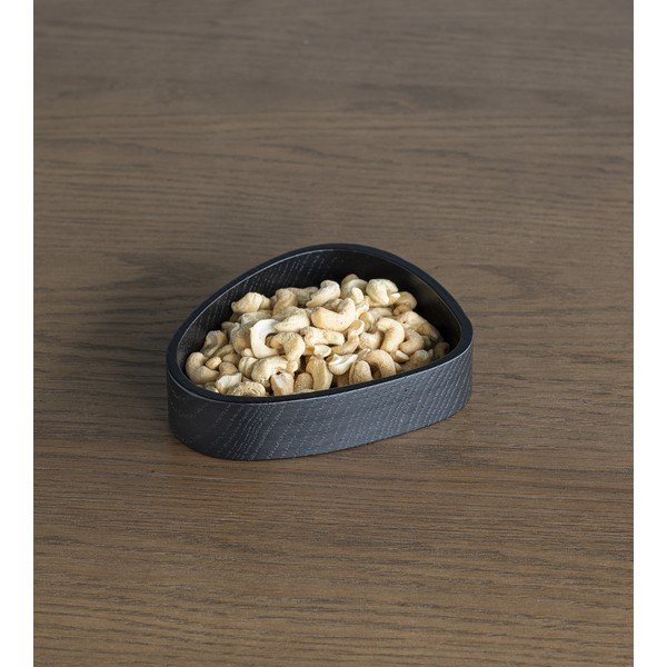 Crna dekorativna drvena kutija za pohranu 14x12,5x3 cm Curve S – LIND DNA-image-2