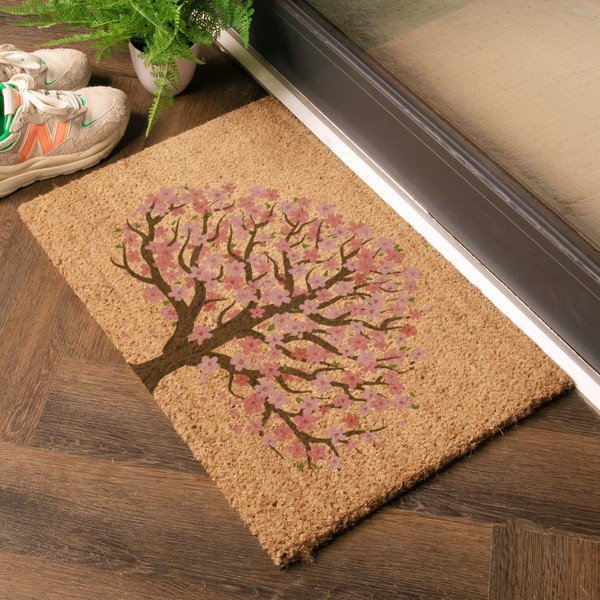 Otirač od kokosovih vlakana 60x90 cm Blossom Tree of Life – Artsy Doormats-image-1