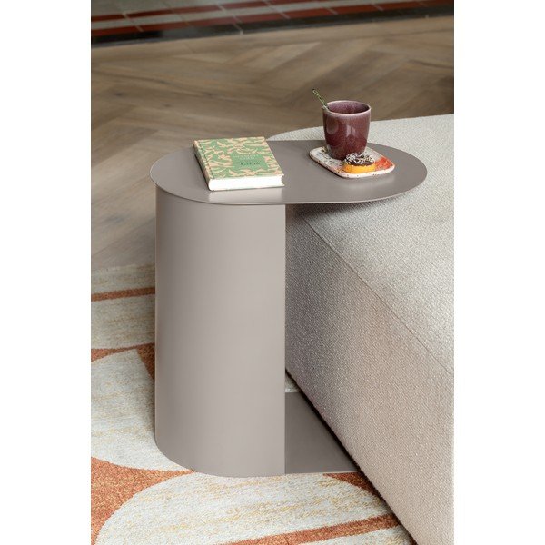 Metalni pomoćni stolići u setu 2 kom 30x45 cm Riqueza Oval – Leitmotiv-image-1