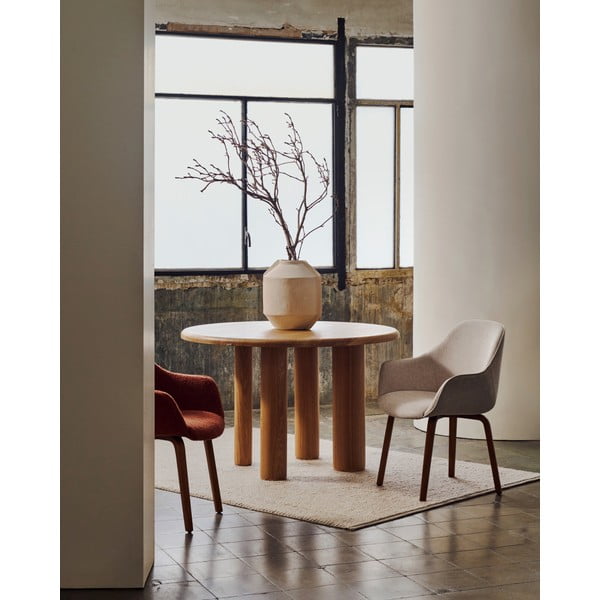 Bež podstavljena blagovaonska stolica Aleli – Kave Home-image-2