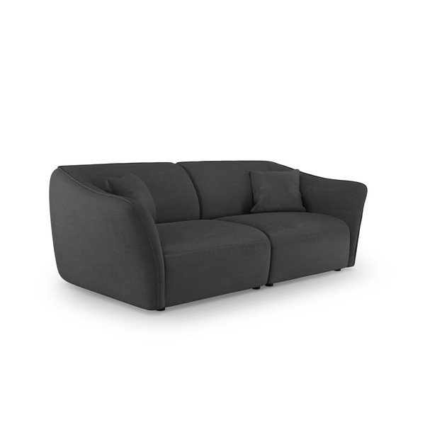 Tamno siva sofa od bouclé tkanine 206 cm Tokyo – Cosmopolitan Design-image-1