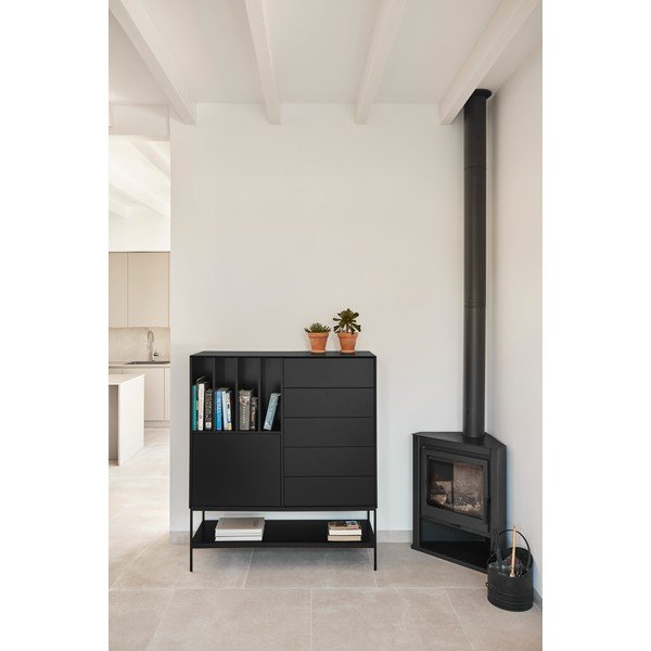 Crni ormarić 120x140x45 cm Platt – Teulat-image-1