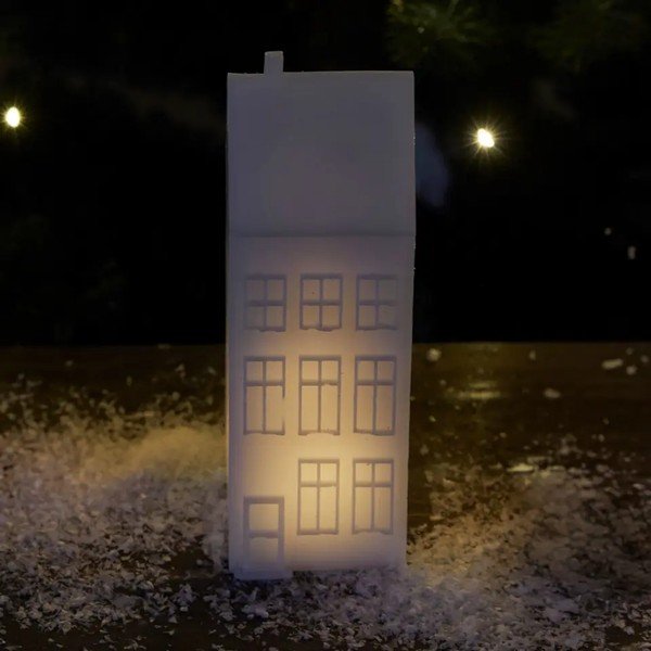 Bijeli svjetlosni ukras na baterije Copenhagen Nyhavn Townhouse – Sirius-image-1