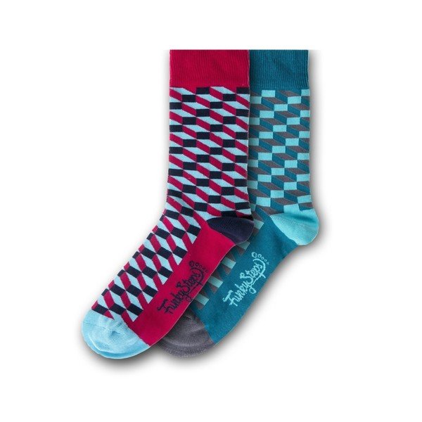 Set od 2 para čarapa Funky Steps Cube, veličina 39 - 45