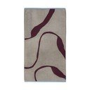 Bordo/sivo-bež ručnik od organskog pamuka od frotira 70x133 cm Nova Arte  – Mette Ditmer Denmark