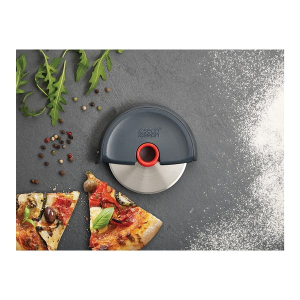 Silikonski/od nehrđajućeg čelika alat za rezanje za pizzu Disc – Joseph Joseph-image-4