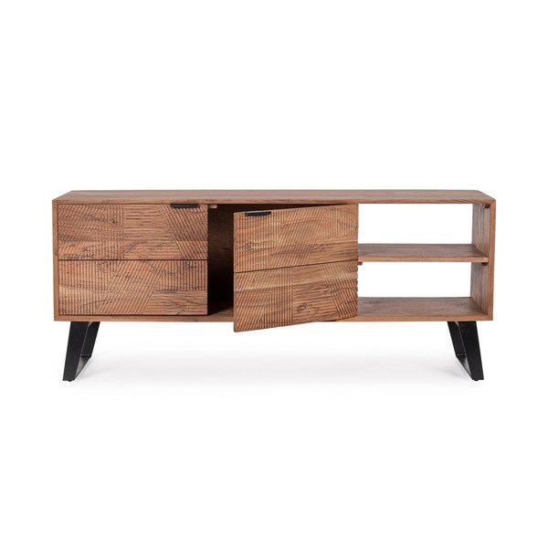 TV komoda od masivnog bagrema u prirodnoj boji 145x60x40 cm Isar – Bizzotto-image-2