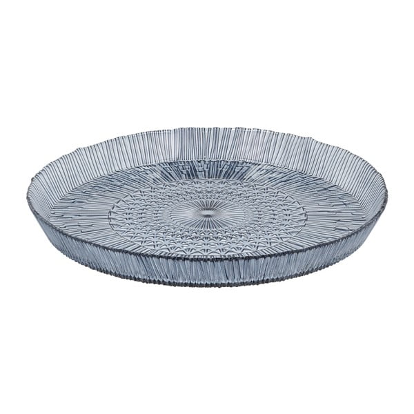Plavi stakleni tanjur za posluživanje ø 30 cm Kusintha – Bitz