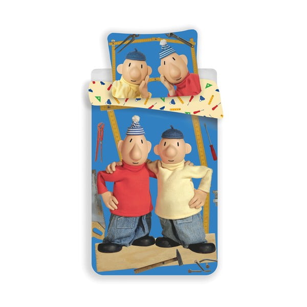 Pamučna dječja posteljina za krevet za jednu osobu 140x200 cm Pat a Mat – Jerry Fabrics