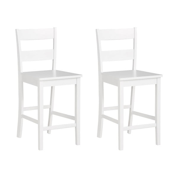 Bijela barska stolica od masivnog bora (visine sjedala 60 cm) Torpedo – Støraa-image-3