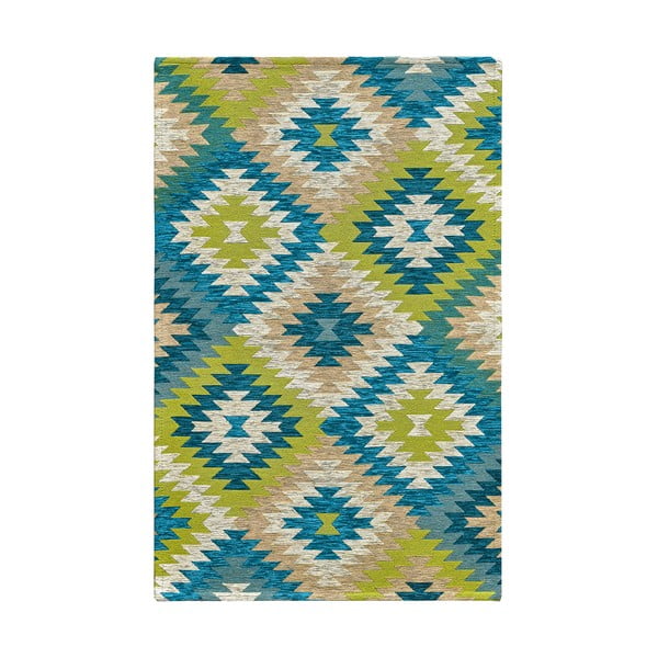 Zelena/plava periva staza 55x115 cm Avana Oasi – Floorita