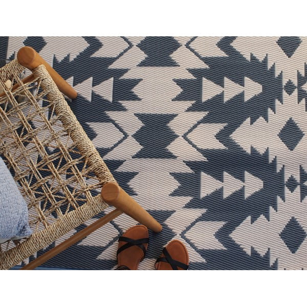 Sivi dvostrani vanjski tepih od reciklirane plastike Fab Hab Miramar Gray, 120 x 180 cm-image-2