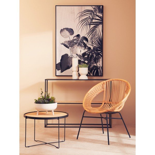 Okrugao stolić za kavu od ratana u prirodnoj boji ø 60 cm Depok – Premier Housewares-image-3