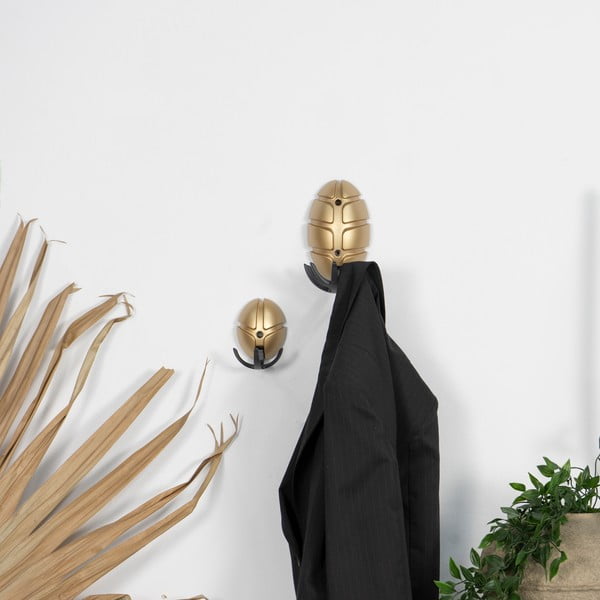 Crna/u zlatnoj boji plastična zidna kuka Bug – Spinder Design-image-3