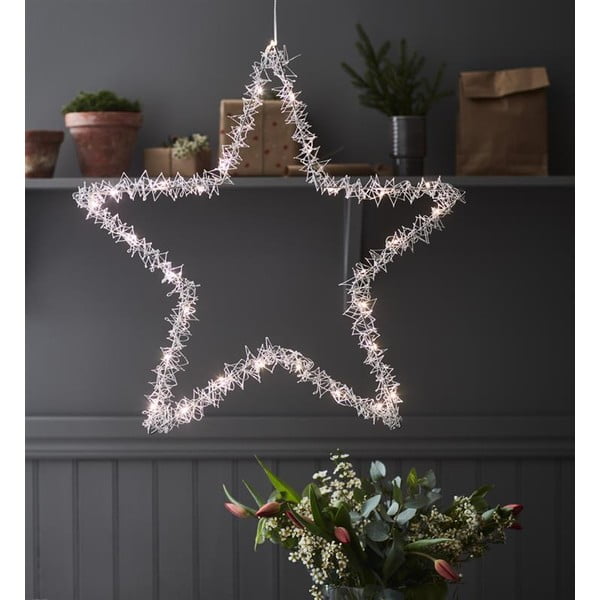 Božićni viseći svjetleći ukras Markslöjd Tangle Star, visina 60 cm