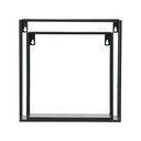 Set od 2 crne zidne police WOOOD Meert