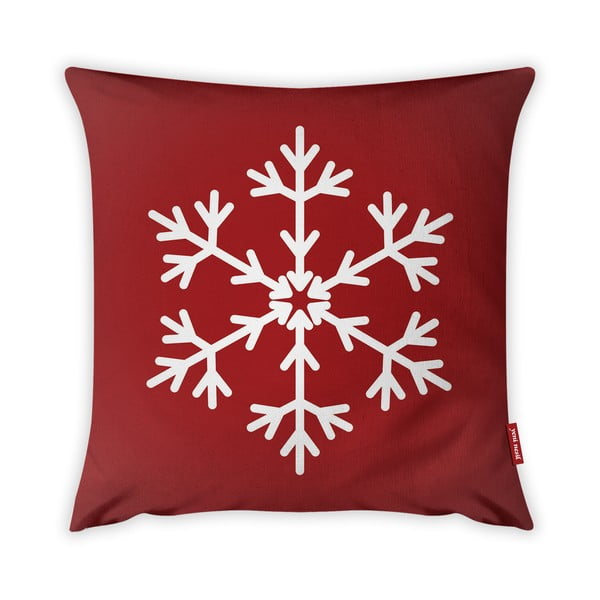 Navlaka za jastuke Vitaus Christmas Period Red Simple Snowflake, 43 x 43 cm
