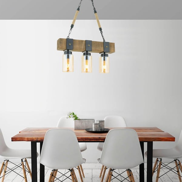 Viseća svjetiljka od drveta jele Simona-image-1