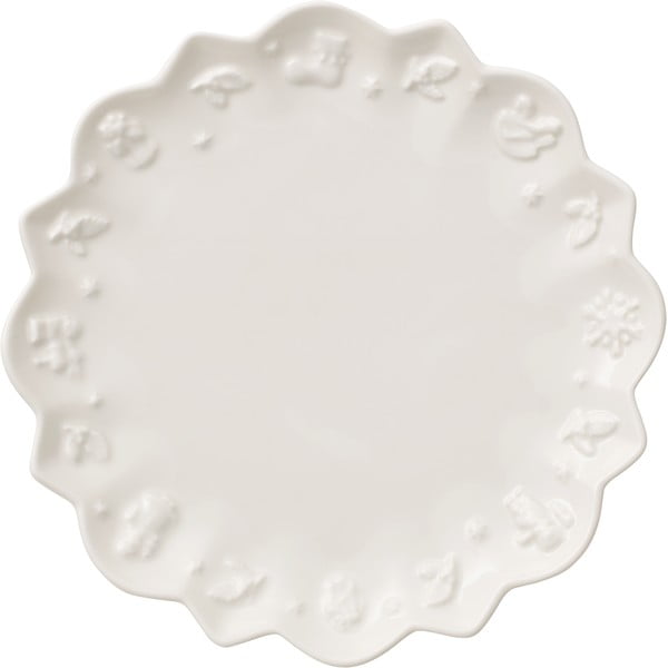 Bijeli porculanski tanjurić s božićnim motivom Villeroy & Boch,, ø 18,5 cm