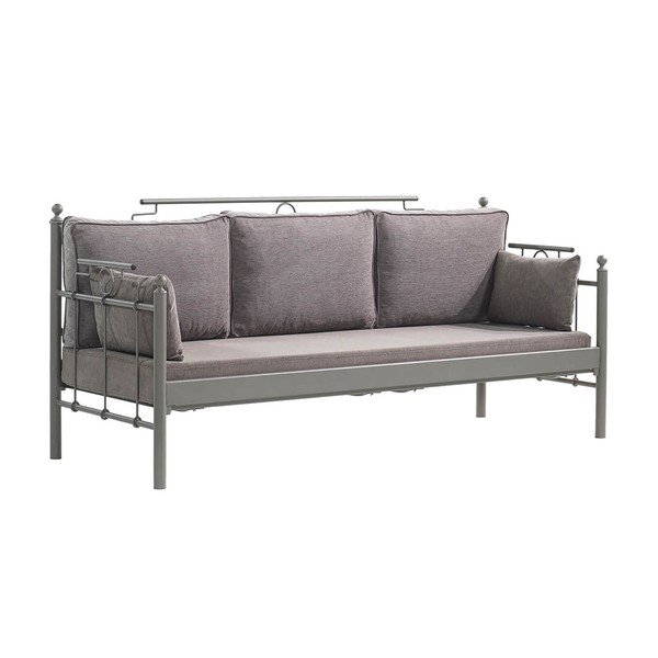 Smeđa metalna vrtna sofa Hatkus – Floriane Garden