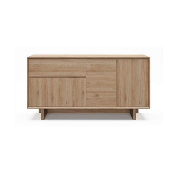 Komoda u dekoru hrasta u prirodnoj boji 146x76x45 cm Carpi – Marckeric