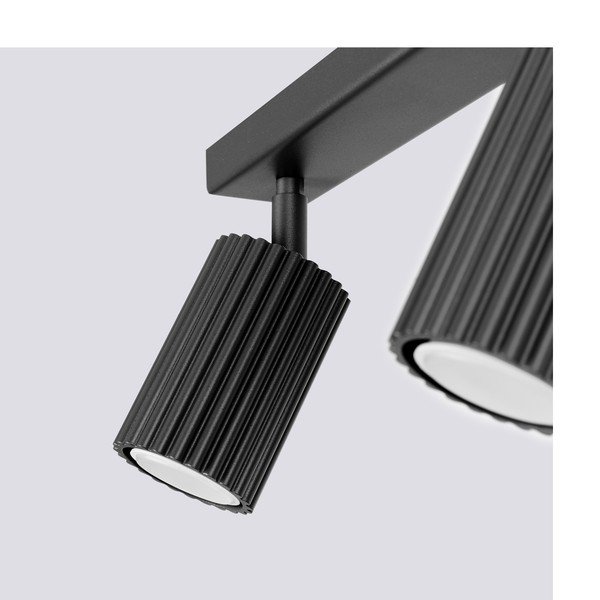 Crni reflektor 6,5x30 cm Gleam – Sollux-image-1