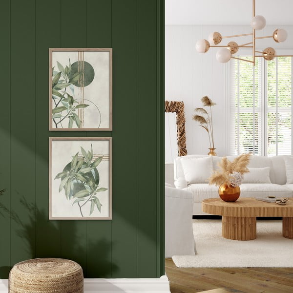 Slike u setu 2 kom 30x40 cm Green – Styler-image-1