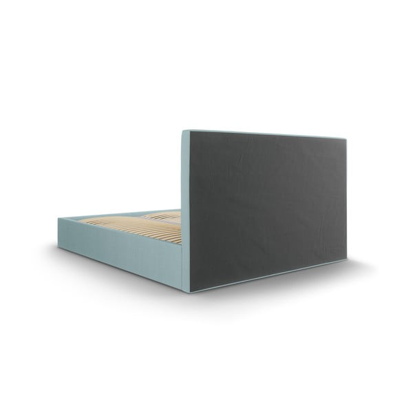 Svijetloplavi bračni krevet Mazzini Kreveti Juniper, 160 x 200 cm-image-4