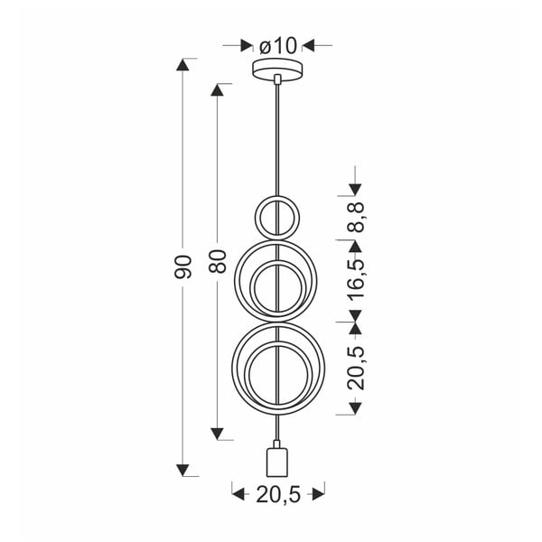 Bijelo-ružičasta dječja svjetiljka s metalnim sjenilom Single - Candellux Lighting-image-2