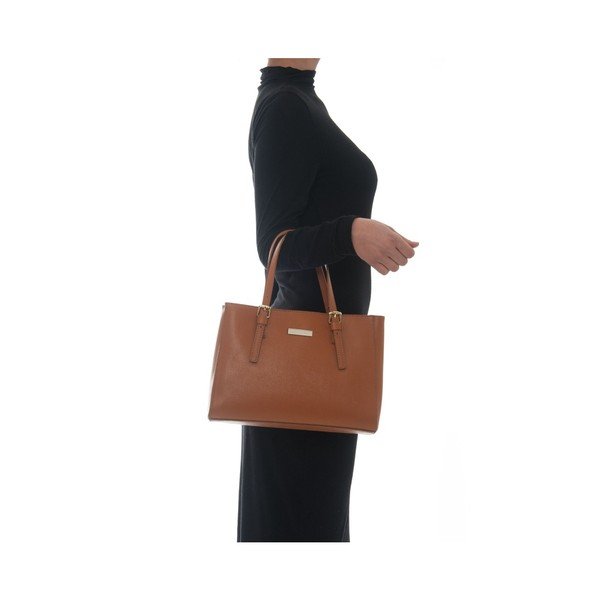 Smeđa kožna torbica Isabella Rhea Licuala-image-4
