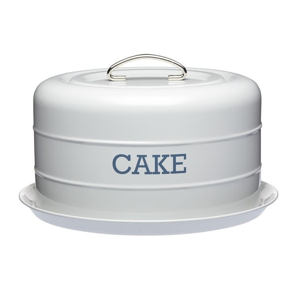 Siva limena kutija za tortu Kitchen Craft Nostalgia ⌀ 28,5 cm