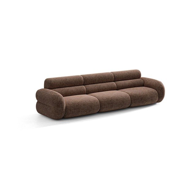 Smeđa sofa od šenila 305 cm Neo – Micadoni 