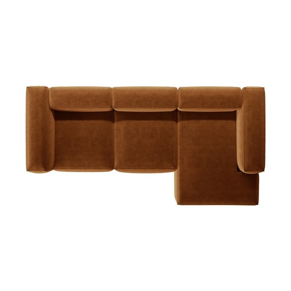 Ciglasta kutna garnitura (s desnim kutom/s ležaljkom) Bergamo – Cosmopolitan Design-image-3