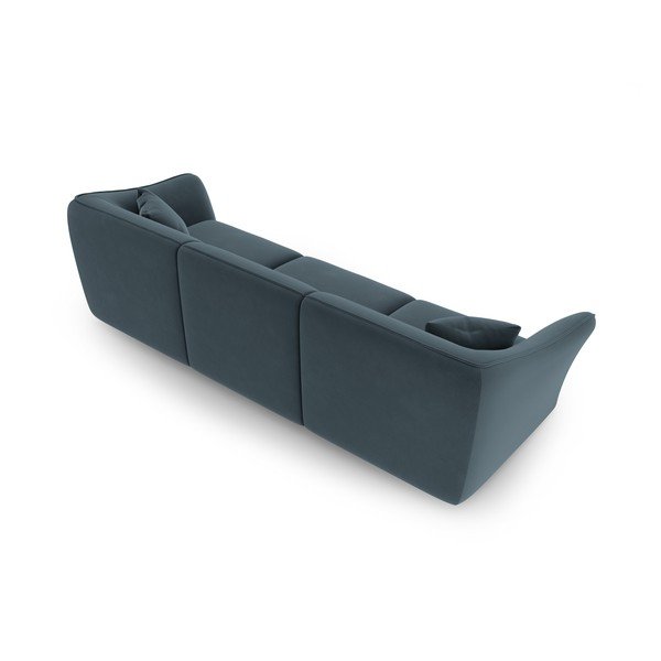 Plava baršunasta sofa 292 cm Tokyo – Cosmopolitan Design-image-3