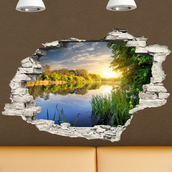 Samoljepljiva zidna naljepnica Ambiance Lake, 60 x 90 cm-image-1