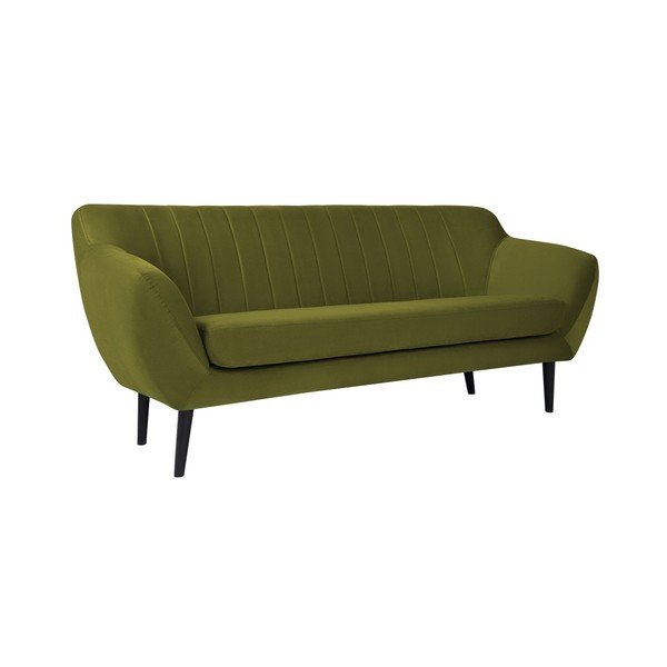 Zelena sofa od baršuna Mazzini Sofas Toscane, 188 cm-image-2